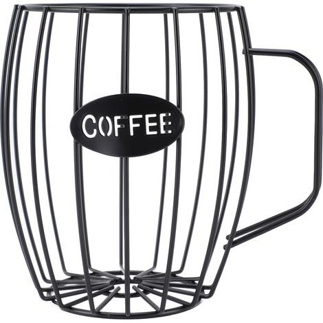 Support de Dosettes de café, Organisateur de Dosettes de café, Support de café, Support de Crémier, Organisateur de Tasses K, Panier de Rangement de Capsules de café en Métal en. (1/5)