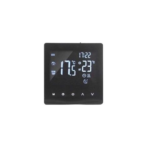Termostato digital con pantalla LCD, XU, programable, inteligente, táctil, controlador de caldera de agua caliente de pie, negro, AC90-240V, K2MRH3A
