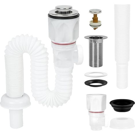 Bonde de Lavabo Siphon Kit Salle de Bain (1/5)