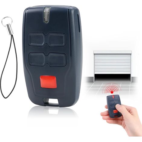 Télécommande de porte garage 433 92 MHz compatible avec BFT Mitto 4 B RCB4 sécurité à code rotatif facile programmer (1/5)