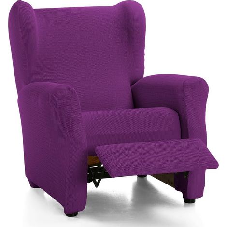 Housse de Fauteuil Relax matelassée Ultra ajustée - Housse de Fauteuil Relax Extensible en Couleur Cardinal - fabriquée en Espagne (1/4)