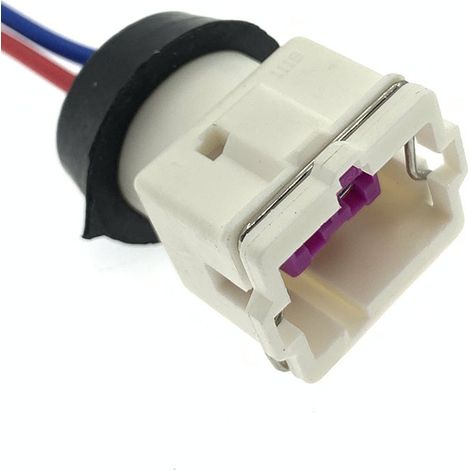 DJ7024E-3.5-21 ist ein weißer Stecker für den Hausgebrauch, der für Autohupenanschlüsse (144473-8) geeignet ist. (1/4)