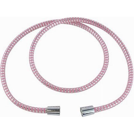 Cleafe - Tubo Laccio Flessibile Doccia Ricambio 1,8 Mt Laccio Pvc Rivestimento Rosa 87294 - (1/2)