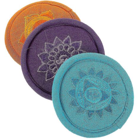3Pcs Tibetan vocalizing Bowl Cushion Buddhist Sound Pad Meditation Supplies (1/5)