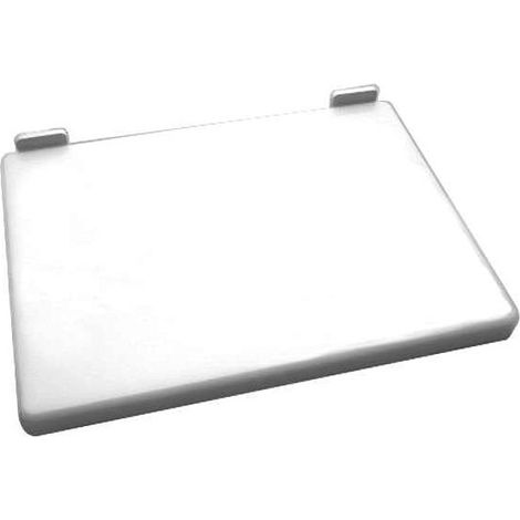 Bisetti Schneidebrett aus Polyethylen mit Stoppern 60x40x2 cm Weiß