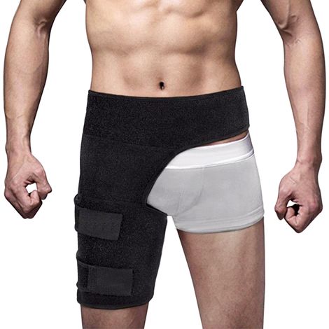 Sangle d'aine de jambe de fitness Prévention des tensions musculaires Ceinture de soutien de la hanche Protège-cuisse Protégez vos muscles pendant les entraînements Taille unique pour les amateurs (1/5)
