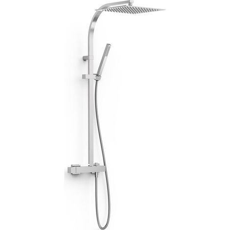 CONJUNTO DE GRIFO MONOMANDO MURAL DE 2 VÍAS PARA DUCHA (1/2)