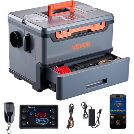 Chauffage Diesel 5-8KW DC 12 V/24 V Réchauffeur d'Air Diesel pour (1/5)