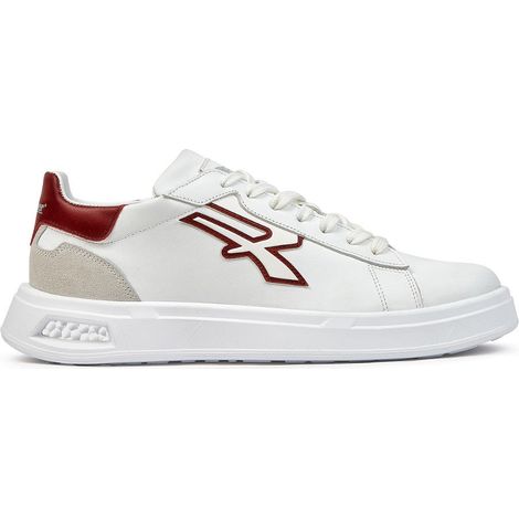 Scarpe basse urban bianca in pelle con punta traforata suola antiscivolo in poliuretano e inserto infinergy - 45 (1/4)