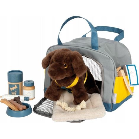Kit di cura per cani in peluche, borsa accessori, giocattolo in peluche per bambini (1/5)
