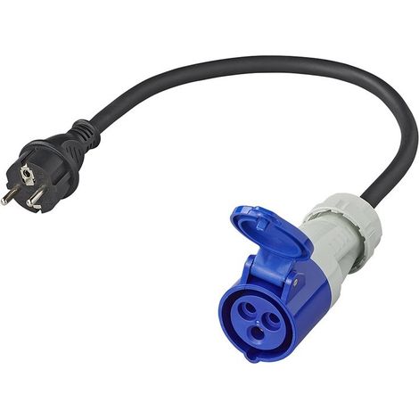 Cavo adattatore 40cm da spina Schuko a CEE (1/4)