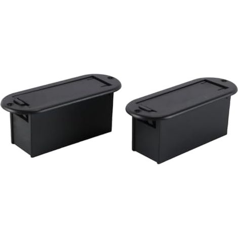 Lot de 2 Supports de Piles en Plastique 9 V, étui de Protection pour Accessoires de Guitare, Pack de Piles pour micros Actifs de Guitare et de Basse 81,5 x 31 mm (1/5)