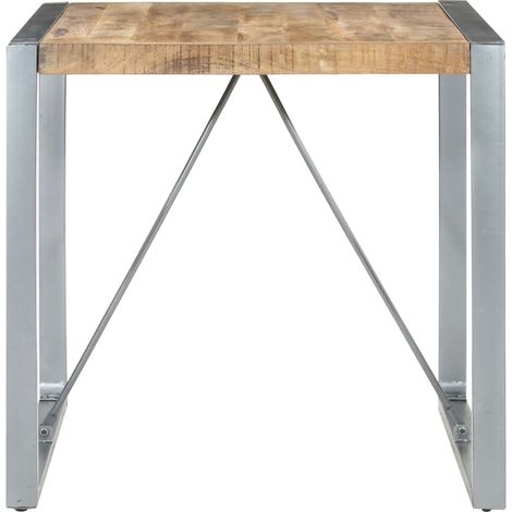 Maison Exclusive - Esstisch 80x80x75 cm Raues Mangoholz