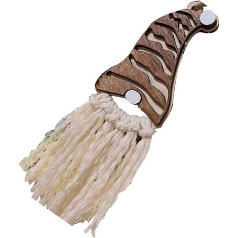 Weihnachtsmann-Dekoration, dünne Baumwollseil-Dekoration für Weihnachtsbaum-Wanddekoration, braun (1/5)