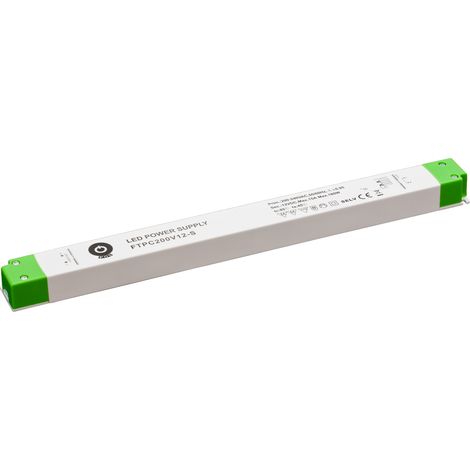 FTPC200V12-S: Alimentatore LED 12V 15A 180W CV - Alloggiamento in plastica, 0,5 kg, corrente continua