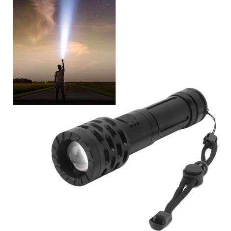 Lampe de secours extérieure rechargeable haute puissance 1050 lm avec zoom et faisceau LED longue portée (1/5)