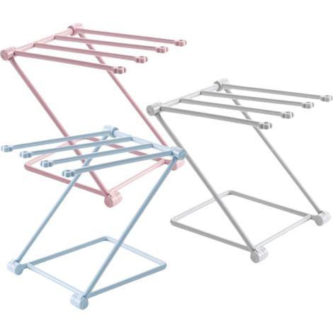 Lot de 3 supports de rangement – Porte-serviettes / porte-clés / séchoir / égouttoir – Pliable – Convient pour la cuisine, la chambre, la salle de bain (plusieurs couleurs, 25,5 x 16 cm). (1/5)