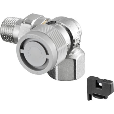OVENTROP Válvula termostática AQ escuadra angular derecha DN 15, Rp 1/2 x R 1/2, PN 10, 1183363