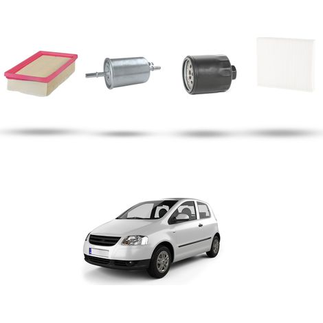 Kit tagliando 4 filtri compatibile con Vw Fox (5Z1) 1.4 55kw Dal 2005 (1/5)