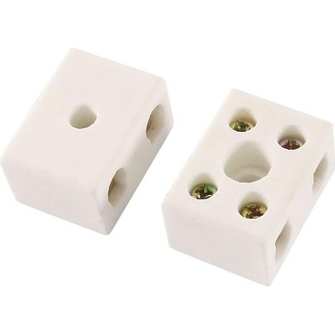morsettiere in ceramica a 2 vie da 15 A ad alta temperatura, connettori elettrici per elettrodomestici (1/2)