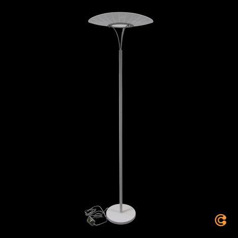 [GEBRAUCHT] B-Ware Fabas Luce Led Stehleuchte Standlampe Vela Weiß Transparent 175cm Acryl Dimmer