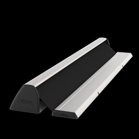 Fingerschutzprofil NR-32 UniSafe L.2000mm BG silberf.Rollo schwarz ATHMER (1/5)