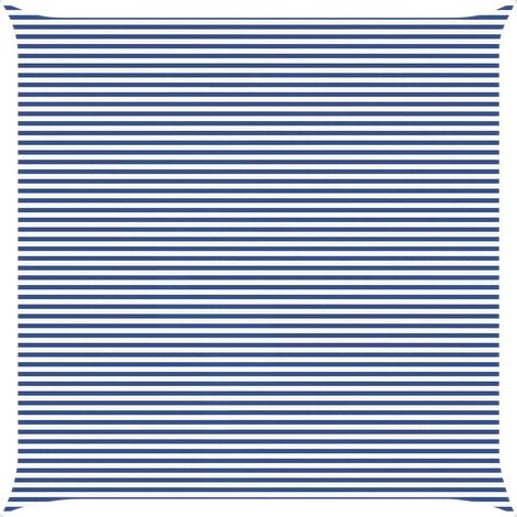 Sonnensegel Blau und Weiß 7 x 7 m 100 % Polyester Oxford vidaXL