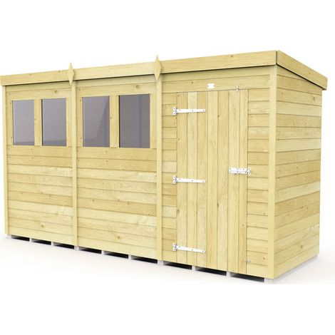 12 x 4 Pent Shed