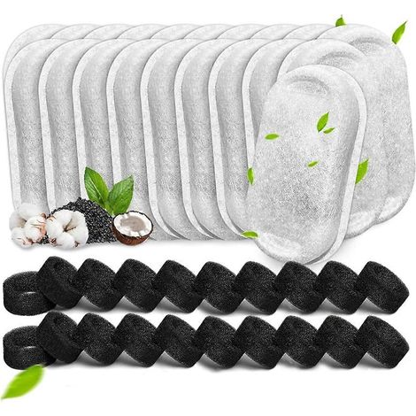Replacement filter sponges for 40 cat water bowls (67 oz/2 liters and 108 oz/3.2 liters, stainless steel)