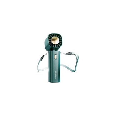 Kleiner, tragbarer, faltbarer Ventilator zum Umhängen, ideal für Schüler, Schlafzimmer, Sport und Outdoor-Aktivitäten. USB-aufladbar. (1/5)