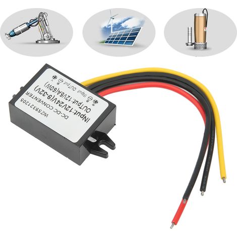 Module régulateur de tension CC étanche 12 V/24 V vers 12 V/5 A (1/5)