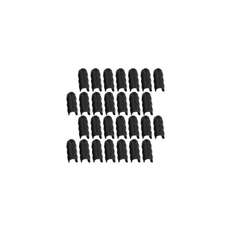 50 Pcs Bâtiments De Jardin Tube Clip PC Serre Cadre Pinces De Tuyau Tube Film Clip pour Serre Bannière Cadre Abris Noir 20Mm