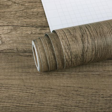 VEELIKE Pellicola Adesiva Legno Grigio 60 x 900 cm (1/5)