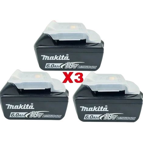 Batterie lithium-ion, capacité de 6000mAh, tension de 18V, 3PCS 6.0Ah (1/2)