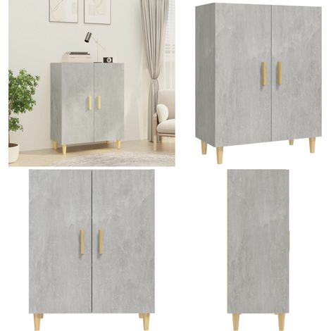 Sideboard Betongrau 70x34x90 cm Holzwerkstoff - Schreibtisch - Wohnzimmermöbel - Sideboard - Regal - Holzmöbel - Home & Living (1/5)