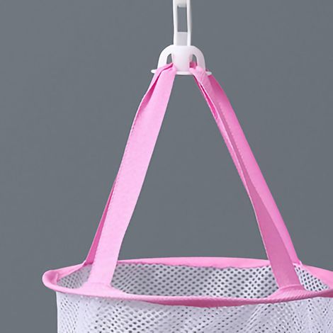 Filet de séchage pour éponges et pinceaux de maquillage, panier à outils rotatif à 360°, diamètre 20 cm, rose rouge (1/4)