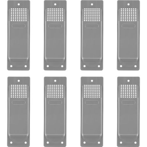 Kit de Ventilation pour Conteneur D'Expédition 8 Pièces, Accessoires de Conteneur D'Expédition Robustes, Kit de Ventilation à Flux Gris (1/5)