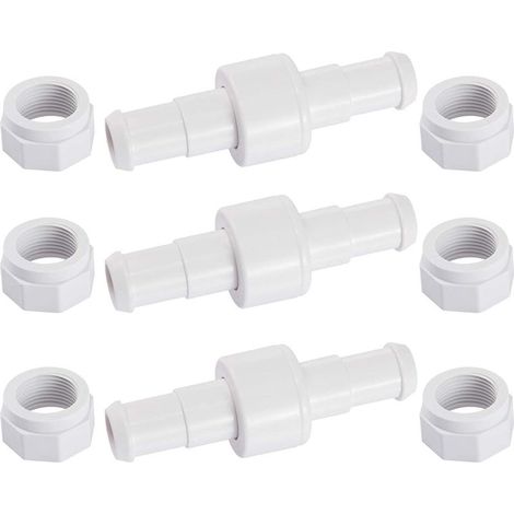D20 Lot de 3 Raccords Rotatifs pour Tuyau D'arrosage avec 6 Embouts D15 Compatibles avec Zodiac Polaris 180 280 380 Robot Nettoyeur Piscine (1/5)