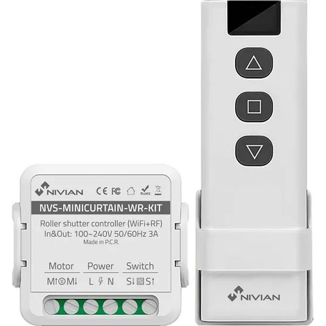 Kit Modulo per Tapparelle Wi-Fi Smart Tuya con Telecomando – Nivian