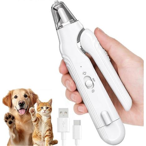 2-dans-1 chien Nail Grinder et chien Nail Clippers Trimmers pour grand moyen petit chiens chats animaux Claw avec (1/5)