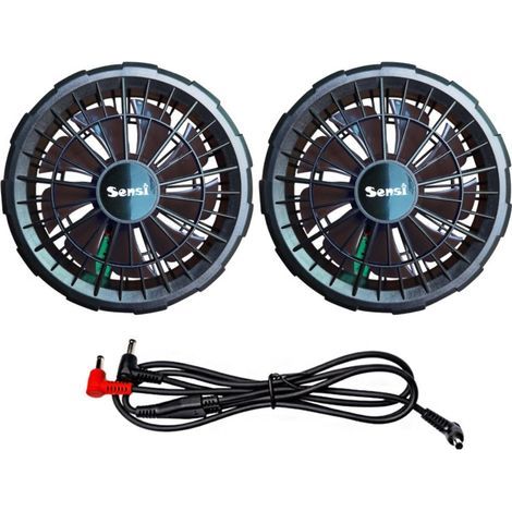 Ortviai Ventilateur de Refroidissement pour Vêtements Climatisés 12 V – Paquet de 2, Moteur Sans Balais, Trou de Montage 90 mm