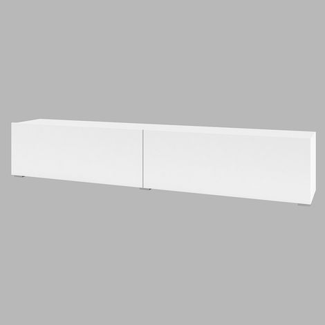 Mobile TV 180cm collezione EVA. Colore bianco e rovere.
