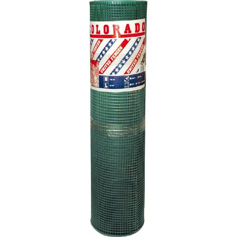 Rete PVC per recinzione giardino leggera Colorado Maglia Verde Le Reti Americane - Maglia 5x5 mm (1/4)
