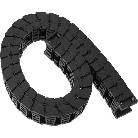 Série de chaînes porte-câbles silencieuses, chaîne porte-câbles de pont en nylon détachable et assemblable, S25×38, 0,7 mètre.