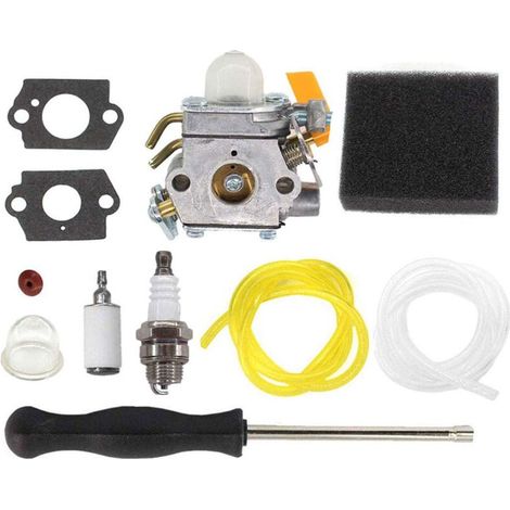 CHOYCLIT débroussailleuse Carburateur avec Filtre à Air Tournevis de Réglage pour Ryobi RBC30SESA RBC30SBSA RHT2660DA RLT30CESA RLT30SESA RPR3025JA Remplacer ZAMA C1U H60D C1U H60E (1/5)