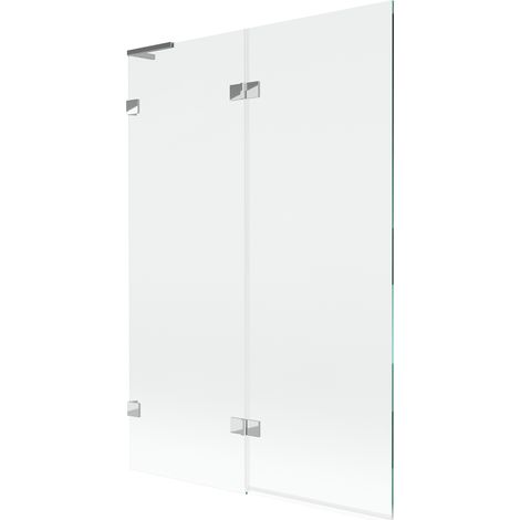 Paroi de baignoire Mexen Lunar L 2 volets gauche 120 x 150 cm, transparent, chrome - 897L-120-100-01-00-L (1/5)