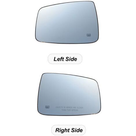 DEESSE SHOP-Miroir chauffé en verre gauche Remplacement côté conducteur pour Dodge Ram 1500 2009-2019 2500 2012-2019 68050298AA, 68050299AA. (1/5)
