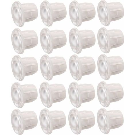 Packung mit 20 universellen 10-mm-Stoßdämpfern – Zweikomponenten-Kunststoff mit Silikoneinsatz – Möbel- und Schrankschutz (1/2)