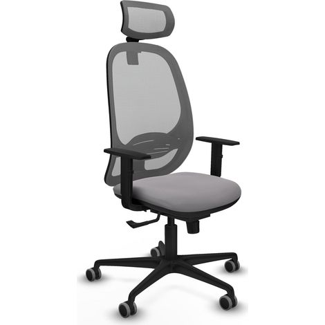 Sedia piqueras y crespo Cilanco grigio mesh e similpelle (1/2)