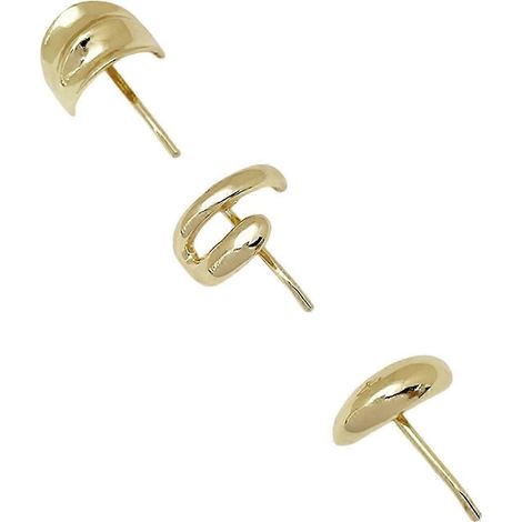 Lot de 3 pinces à cheveux pour femmes et filles aux cheveux longs, antidérapantes et faciles à utiliser, barrettes décoratives-C-Gold (1/5)